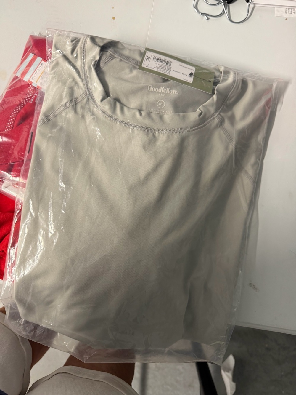 Goodfellow & Co Light Gray Crewneck Tee 2XL nwt